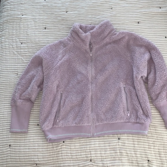 Like new Athleta cropped fuzzy jacket - Picture 1 of 5